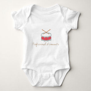 Lustiger Babybodysuit - beruflicher Schlagzeuger Baby Strampler