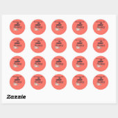 Lustiger Back-to-School-Faul-Sticker Runder Aufkleber (Blatt)
