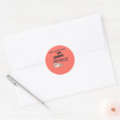 Lustiger Back-to-School-Faul-Sticker Runder Aufkleber (Umschlag)