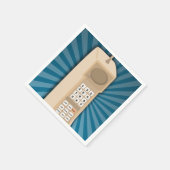 Lustiger Backstein-Handy Serviette (Ecke)