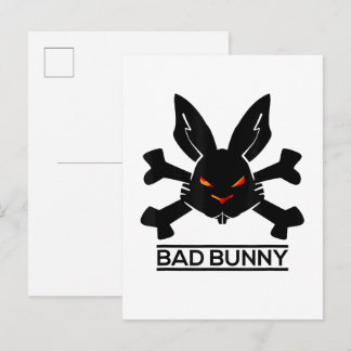 Lustiger Bad Bunny Scherzartikel Einladungspostkarte