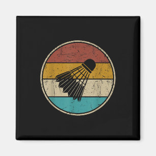 Lustiger Badminton-Shuttle Vintage Retro für Männe Magnet