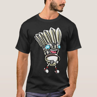 Lustiger Badminton-Shuttlecock-Spieler-Design Männ T-Shirt