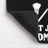 Lustiger Badminton-Spieler Badminton-Kommentator Mousepad (Ecke)