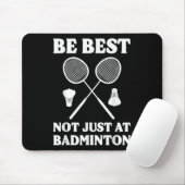 Lustiger Badminton-Spieler Badminton-Kommentator Mousepad (Mit Mouse)