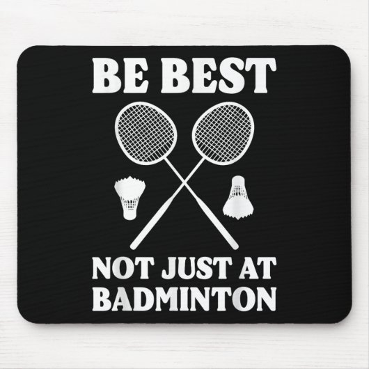 Lustiger Badminton-Spieler Badminton-Kommentator Mousepad (Vorne)