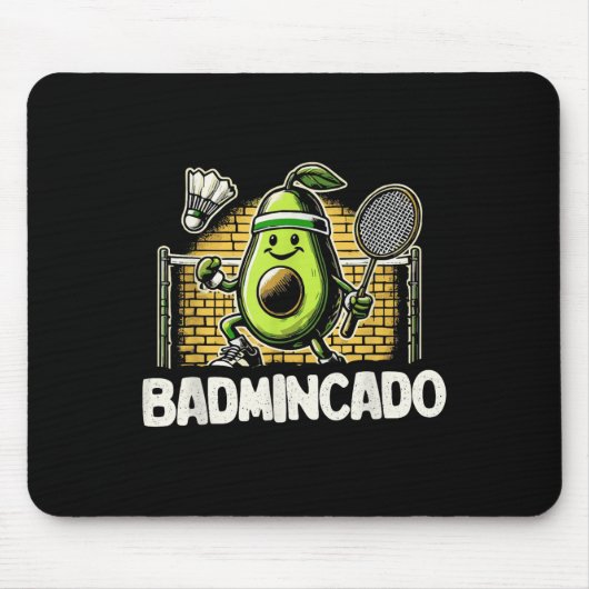 Lustiger Badminton-Spieler Liebt Shuttle-Design 0 Mousepad (Vorne)