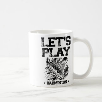 Lustiger Badminton-Spieler Liebt Shuttle-Design 4 Kaffeetasse