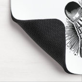 Lustiger Badminton-Spieler Liebt Shuttle-Design 5 Mousepad (Ecke)