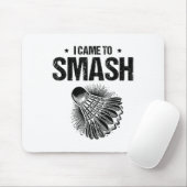 Lustiger Badminton-Spieler Liebt Shuttle-Design 5 Mousepad (Mit Mouse)