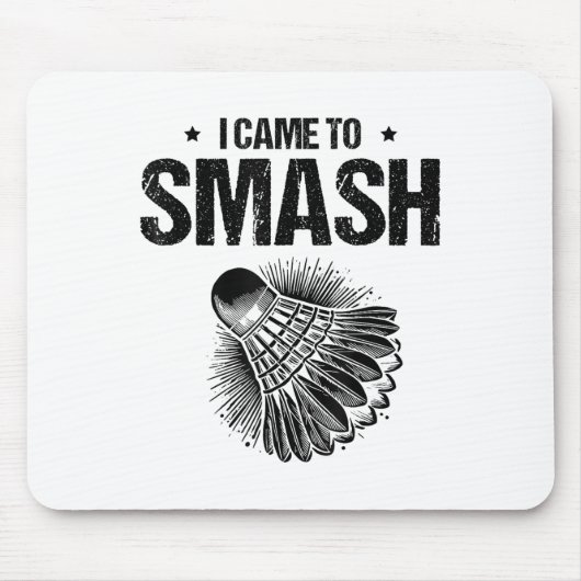 Lustiger Badminton-Spieler Liebt Shuttle-Design 5 Mousepad (Vorne)