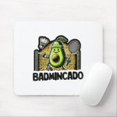 Lustiger Badminton-Spieler Liebt Shuttle-Design _9 Mousepad (Mit Mouse)