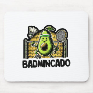 Lustiger Badminton-Spieler Liebt Shuttle-Design _9 Mousepad