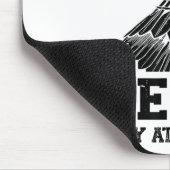 Lustiger Badminton-Spieler Liebt Shuttle-Design Mousepad (Ecke)
