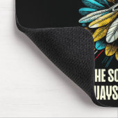 Lustiger Badminton-Spieler Liebt Shuttle Design Mousepad (Ecke)