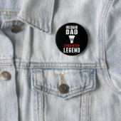 Lustiger Badminton-Sport Ehemann Vater Badmintonli Button (Beispiel)