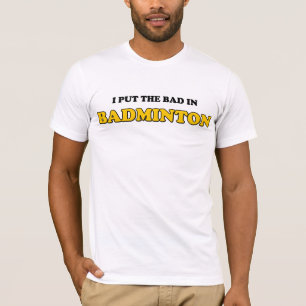 Lustiger Badminton-T - Shirt
