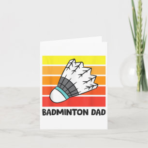 Lustiger Badminton-Vater Badminton Papa  Karte