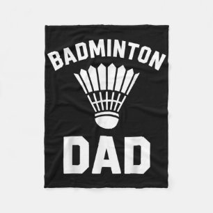 Lustiger Badminton-Vater-Shuttle Badminton Fleecedecke