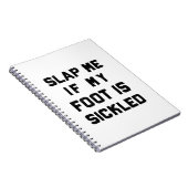 Lustiger Ballett-Lehrer-Tanz-Student Sickled Fuß Notizblock (Rechte Seite)