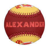 Lustiger Banana Slugger Baseball Custom Grafik (Rückseite)
