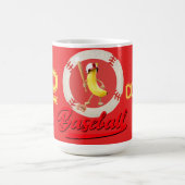 Lustiger Banana Slugger Baseball Custom Grafik Kaffeetasse (Mittel)