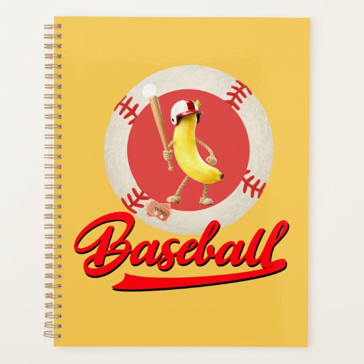 Lustiger Banana Slugger Baseball Custom Grafik Planer (Vorderseite)