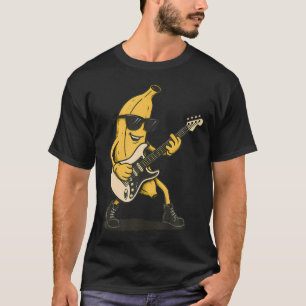 Lustiger Bananengitarrenspieler Rock And Roll Musi T-Shirt