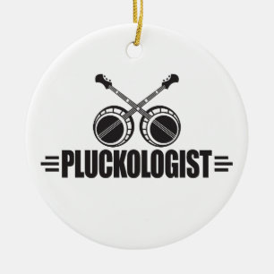 Lustiger Banjo-Spieler Keramikornament