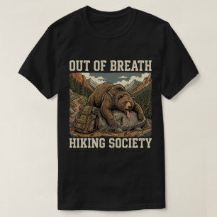Lustiger Bär beim Wandern Outdoor-Abenteuer T-Shirt
