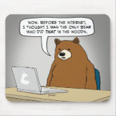 Lustiger Bär, der das Internet surft Mousepad (Vorne)