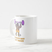 Lustiger Bär Gewichtheben Kaffeetasse (Vorderseite Links)