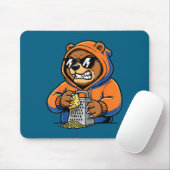 Lustiger Bär Grating Käse Tee Grafik Für Männer Fr Mousepad (Mit Mouse)