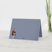 Lustiger Bär Weihnachten Karte (Rückseite)