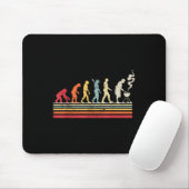 Lustiger Barbecue-Grill-Vater-Evolutions-Mann Vint Mousepad (Mit Mouse)