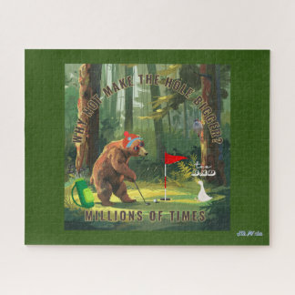 lustiger Bärengolf Puzzle