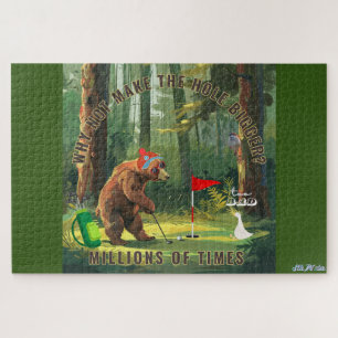 lustiger Bärengolf Puzzle