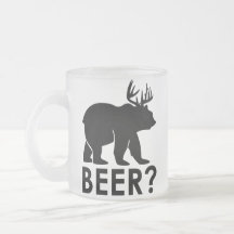 Lustiger Bärenhirsch Bierkrug