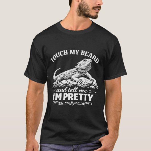 Lustiger Bart berühren, cooler Bartdrache, Echse l T-Shirt (Vorderseite)