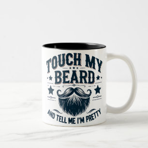 Lustiger Bart berühren Zweifarbige Tasse