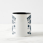 Lustiger Bart berühren Zweifarbige Tasse (Mittel)