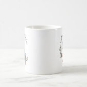 Lustiger Bart Collie Hund Geschäftsanzug Kaffee Kaffeetasse (Mittel)
