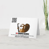 Lustiger Bart Karte (Rückseite)