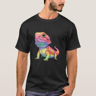 Lustiger Bartagame Bunter Bartagamenliebhaber Frau T-Shirt