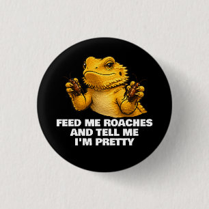 Lustiger Bartagamenliebhaber Reptilienbesitzer Sch Button