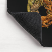 Lustiger Bartdrache 6 7 Meme Six Seven Beardzilla Mousepad (Ecke)