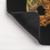 Lustiger Bartdrache 6 7 Meme Six Seven Beardzilla Mousepad (Ecke)