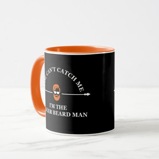 lustiger Bartleder Tasse (Vorderseite Links)