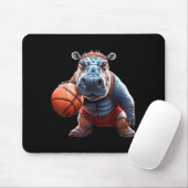 Lustiger Basball-Hippo Groovy Hippo Basball Mousepad (Mit Mouse)