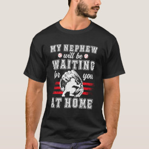 Lustiger Baseball Catcher Onkel eines Baseball Cat T-Shirt